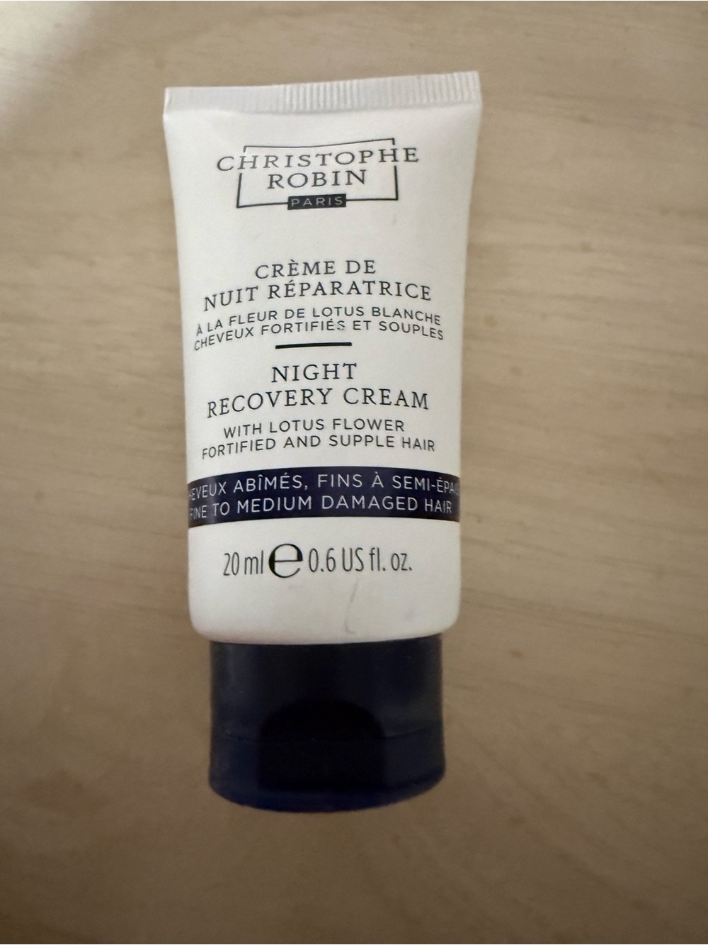 Christophe Robin Night Recovery Cream for Hair - White